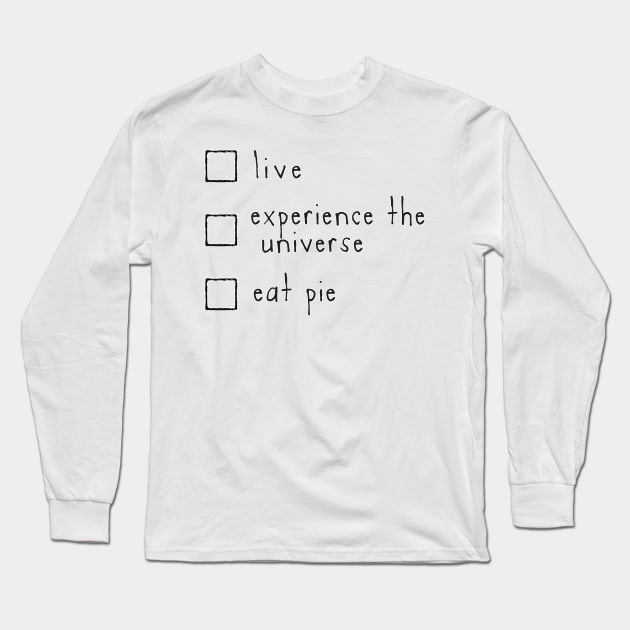 Checklist Long Sleeve T-Shirt by nochi